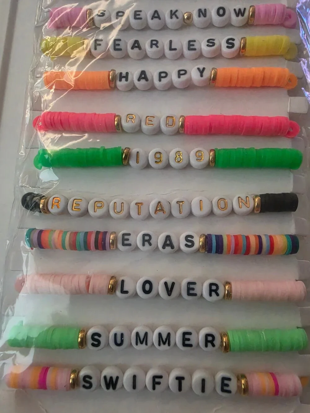 New Taylor Swift Eras Tour Ser Of 12 friendship bracelets